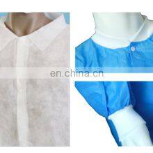 Hot Selling Adult Size Yellow/Blue Color Disposable Lab Coat thumbnail-2