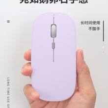 Student Office Silent Mouse Charging Wireless Single and Dual Mode 2.4g Bluetooth Macaroon Laptop Color Cross-border thumbnail-4