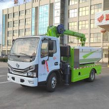 Sewer cleaning truck with hydraulic robotic arm