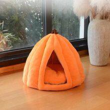MEOW LOVE Cat Four Seasons Universal Bed Dog Closed Safe Sleeping Nest Escape House Pumpkin Thickened thumbnail-5