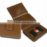 Hot selling Genuine leather 3 folds trifold women wallet
