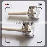 100% Brass Cooper Alloy Plating Gold Simple Gold Earring Designs for Women thumbnail-2