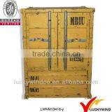 Hand Paint Shabby Chic Door Design Iron Metal Cabinet From Chinese Factories thumbnail-1