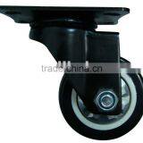 Mid-duty ,Black PU With Bearing Caster Wheel thumbnail-1
