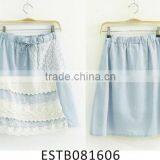 Ladies Cotton With Lace Layered Fresh Skirt thumbnail-1