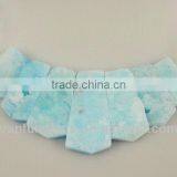 AA Grade Hemimorphite Rectangle Freeform Beads for Necklace thumbnail-1