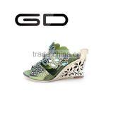 GD Mature Women High Heel Shoes Slipper Out Side Shoes Fashion Foot Wear thumbnail-1