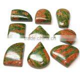 Natural Unakite Stone Natural Semi Precious Stones Wholesale Loose Cabochon Gemstones Authentic Gemstones thumbnail-1