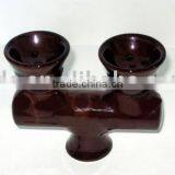Ceramic Hookah Parts 2 Head thumbnail-1