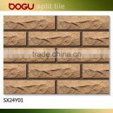 60x240mm Outdoor Facade Fine Stoneware Monocolor Wall Cladding Tiles