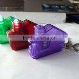 Promotional New Desgin House Shape Mini LED Flashlight Keychain thumbnail-3