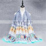 Bohemian national Style winter cotton printed scarves