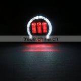 Harley Round 4.5inch Motorcycle LED Fog Lights LED Angel Eyes Fog Lights With DRL Turn Signal Lights RED Demon LED Fog Light thumbnail-1