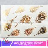 Hot New Product Flash Tattoo Sticker Gold