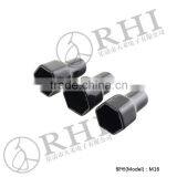 M16 Black Pvc Pipe Threaded End Cap, Screw Head Cover thumbnail-3