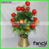 24 Heads Cheap Artificial Apple Plants Wholesale for Home Decoration