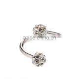 16G Cool Fireball Unique Eyebrow Bar Eyebrew Ring Piercing thumbnail-1