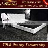 2014 New Bedroom Furniture Water Bed Price,folding+table,white Leather Bed for Christmas Promotion thumbnail-1