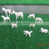 Model Figure, Model Animals, Scale Animals for HO Scale, Plastic Building Resin Farm Horse for 1/87 thumbnail-3
