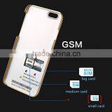 Phone Case With the Function of Making Calls 2 Card Slots for Iphone 6s+