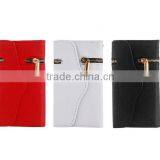 Zip Matte Wallet Stand Leather Case For iphone 6/For iphone 6 plus/For iphone 5 5S/iphone 4 4S/5C