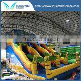 Barry Jungle Water Slide , Tropical Large Adult Water Slide With Logo Printing