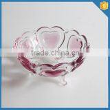 LXHY New Year Christmas Gift Home Decorative Glass Tableware Engraved Big Glass Bowl