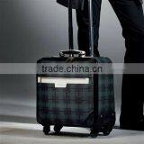 14 Inch , 4 Wheels , Soft PVC Case , Nylon Zipper Trolley Travel Luggage Bag thumbnail-1