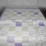 2015 Fake Patchwork Quilt Microfiber Printed Bedding Set High Quality Bedding Set Bedspread thumbnail-1