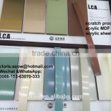 2016 NEW scratch resistant high gloss acrylic MDF panel , 1220*2440*19mm