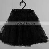 Two Layers Adult Women Black Tutu Skirt