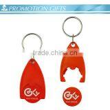 Supermarket Cart Coin Keychain Promotional Keychain Wholesale