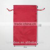 Logo Printing Soft Satin Hair Extension Packaging Bag, Small Drawstring Bag