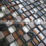 PM15188 Gold Foil Crystal Glass Mosaic
