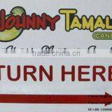 Anti UV Chloroplast Sign,coreflute Sign,Fluted PP Sign With Wire Metal thumbnail-1