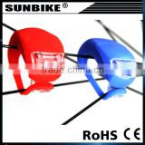 2015 hot sale china factory colorful led silicone bycicle light