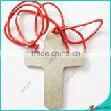 Zinc Alloy Metal Anti-silver Vintage Cross Necklace thumbnail-4