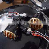 Motorcycle Grille Turn Lights Retro Turn Signals for Harley Bullet Turn Signals for Bobber thumbnail-5