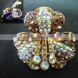 Fashion Shaped Stretch Rings With Colored Rhinestone thumbnail-1