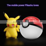 Pokemon power bank 10000mAh pokeball power bank for iPhone Samsung
