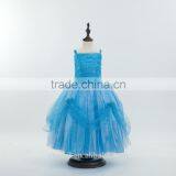 Latest design Occident Cinderella princess dress spaghetti strap dress girls cosplay dresses