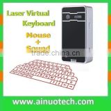 mini laser virtual keyboard mouse projection keyboard bluetooth for smartphone tablet pad build in speaker