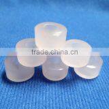 AAA Rose Color Quartz Smooth Handmade Big Hole Tyre Beads thumbnail-1