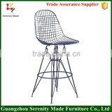 2015 Metal Wire Mesh Outdoor Bar Stool High Chair