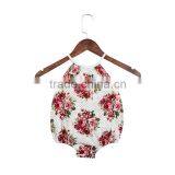 2016 Wholesale Boutique Clothing China Bulk Kids Wear Girls Vintage Flower Romper Cotton Jumpsuit thumbnail-4