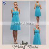 WW0044 New Style Knee Length Olive Green Bridesmaids Dresses thumbnail-1