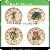 2 in 1 Polyresin Garden Clock and Thermometer thumbnail-2