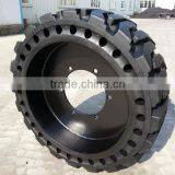 Tyre Factory in China Produce Solid Tire With Wheel for Bobcat Skidsteer