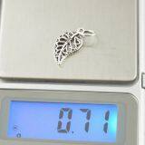 Silver Leaf Beads DIY Sterling Silver Jewelry For Bracelets thumbnail-2