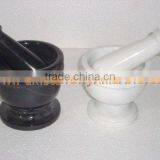 MARBLE MORTAR AND PESTLE HANDICRAFTS thumbnail-1